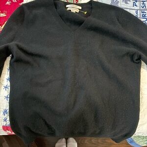 Isaac Mizrahi Black V-Neck Sweater